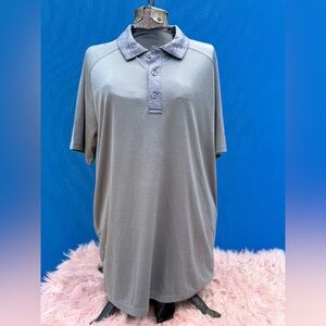 NWT Golf America Men’s Performance Polo Shirt - Gray - Size Medium